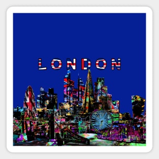 London, england in graffiti Magnet